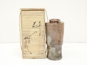 JAPANESE POTTERY TANBA WARE OLD STYLE FLOWER VASE